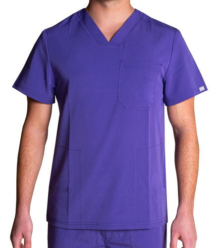 Polera Hombre Scorpi Comfort - Morado - Uniformes Clínicos