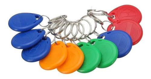 10 Llaves Rfid 125khz Control Acceso Asistencia Envío Gratis