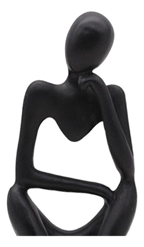 2x Thinker Figure Escultura Estante Estatuas Decoración