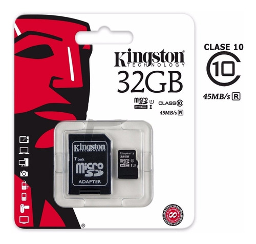 Memoria Micro Sd 32gb Clase 10 Kingston 