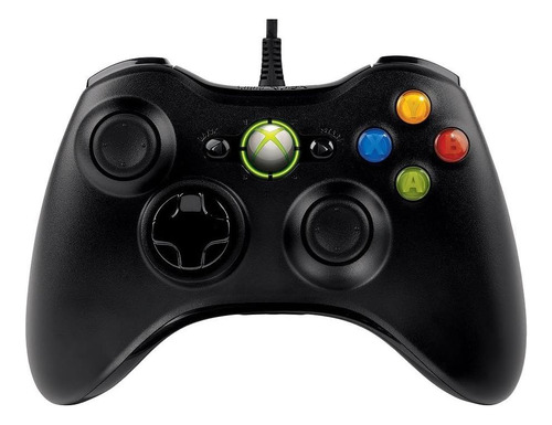 Controlador Com Fio Microsoft Xbox 360 Para Windows E Consol