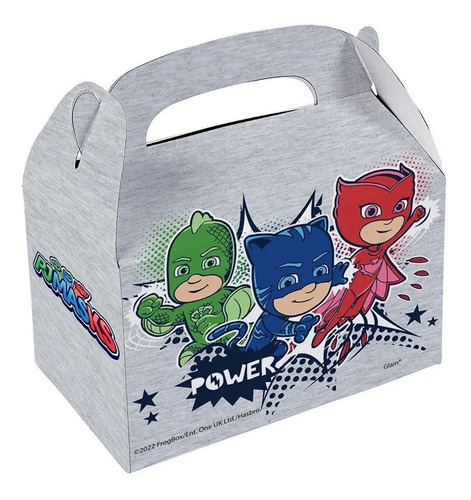 Caja Sorpresa Cumpleaños Pj Masks X 6 Cotillón Activarte