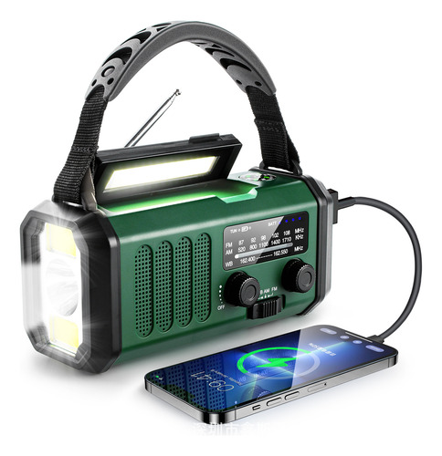 Emergency Radio 10000mah ,solar Hand Crank Radio With Am/fm
