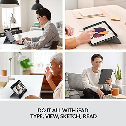 Imagen 2 de 6 de Funda, Estuche Para Tecla Logitech Combo Touch iPad Air (4.