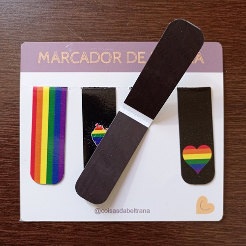 Kit 4 Marcadores De Páginas Magnéticos Exclusivos Lgbt