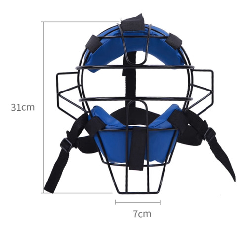 Máscara De Apanhador De Beisebol Facial T7, Ajuste Seguro Pr