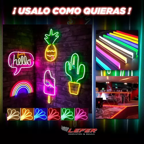 Tira Luces Neon Led Flexible Color Fijo 5mts