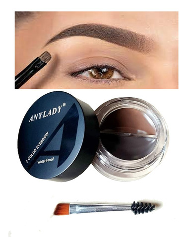 Anylady Pomada 2en1 Marron Y Negro Maquillaje Ojos  Y  Cejas