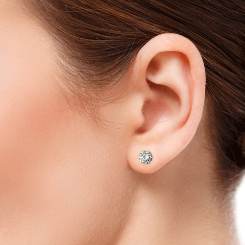 Aretes Arracadas En Oro 10k Coqueta, Pendiente, Niñas, Damas