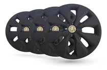 Comprar Juego 4 Tazas De Rueda Universal Deportivas Negras Rodado 15 Logo Peugeot
