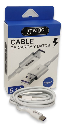 Cable Tipo C 5a Carga Rápida Imega Pack X20 Unidades M©
