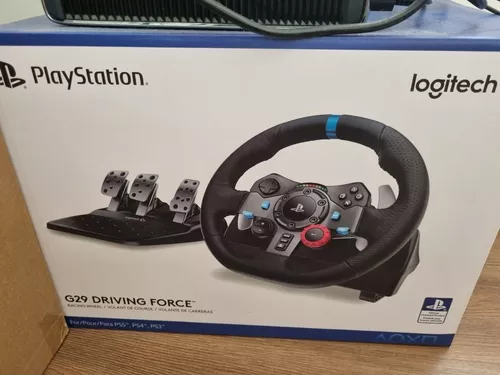 Volante Logitech G29 Driving Force Ps5, Ps4, Ps3- Novo - Escorrega o Preço