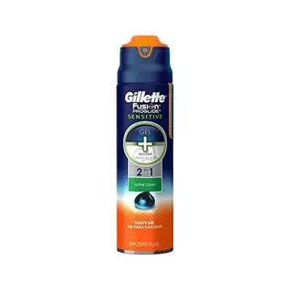 Gillette Fusion Proglide 2 En 1 Gel Afeitado, Sensible Alpin