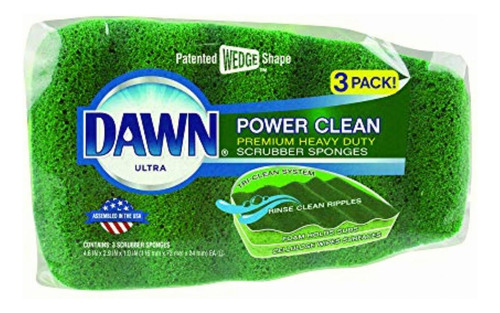 Dawn Power Clean Esponja Para Fregar (3 Unidades), Color