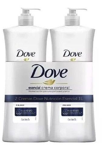 Crema Corporal Dove Nutricion 1 L X 2 - L a $37700