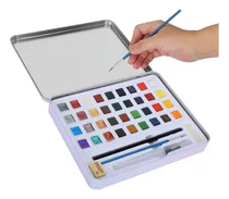 Comprar Set Acuarela De 36 Colores Con Pincel Y Accesorios