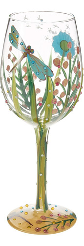 Lolita Glassware 4053099 Dragonfly Wine Glass, 9 ,