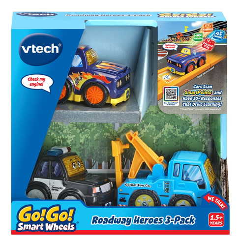 Carro De Brinquedo Vtech Go! Vá! Pacote Com 3 Smart Wheels R