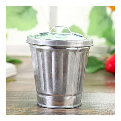 Cubo De Basura Metálico Gadpiparty, Minicubos De Metal, Cubo