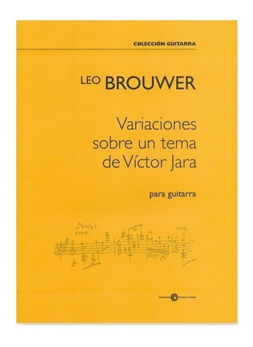 Variaciones Sobre Un Tema De Victor Jara Para Guitarra.