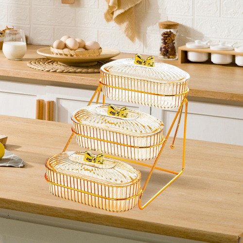 Bandeja De Fruta Múltiple Servicio 175cmx265cmx24cm 3 Capas