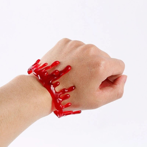 Brazalete Sangriento Corte Sangre Muñeca Halloween Disfraz