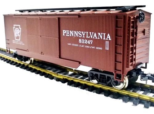 Vagón De Carga Box Car  Pennsylvania  - H0 1/87 Mehano Slov