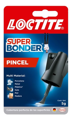 Pega Loctite Super Bonder Original Pincel Pega Loka 5grs