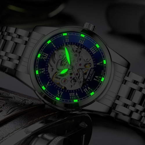 Relojes Mecánicos Luminosos De Acero Inoxidable Tevise 9005d