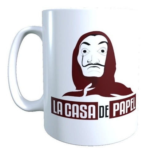 Tazon Diseño 2 La Casa De Papel Mascara Dali Serie