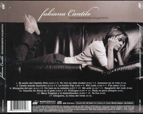Fabiana Cantilo Inconsciente Colectivo Cd 2006 Charly Fito (Usado)