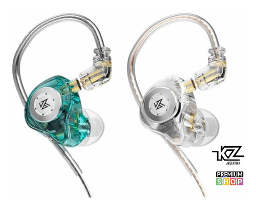 Imagen 1 de 7 de Auriculares In Ear Kz Edx Pro Cable 5n Ofc Con Microfono 