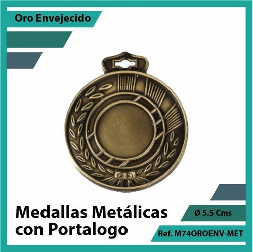 Medallas En Bogota De Portalogo Oro Metalica M74oro