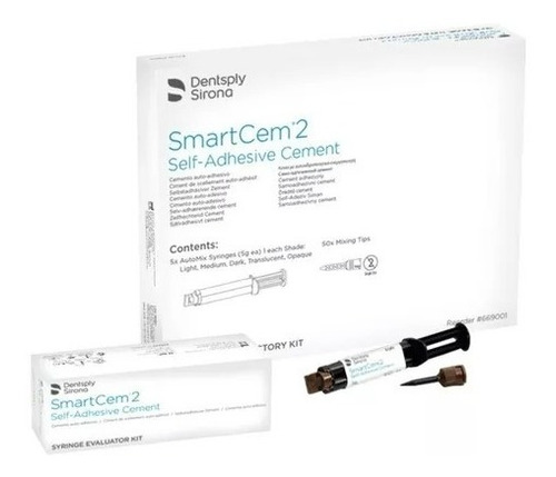 Cemento Dual Smart Cem2 Dentsply Odontología X 1 Jeringa 5gr