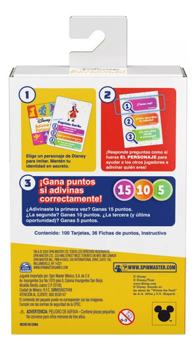 Juego de Mesa Adivina el Personaje Disney Spin Master