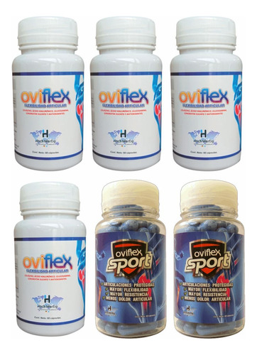 Oviflex X4 + Oviflex Sport X2 | Doble Colágeno | Pack X 6