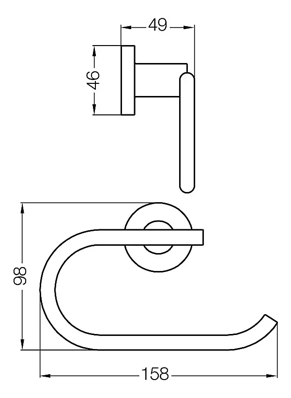 Tercera imagen para búsqueda de porta rollo baño