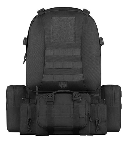 Mochila Militar Desmontável Notebook Preta -brforce Original