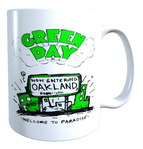 Taza - Tazòn Green Day , Regalo Rock,imagen Alta Calidad