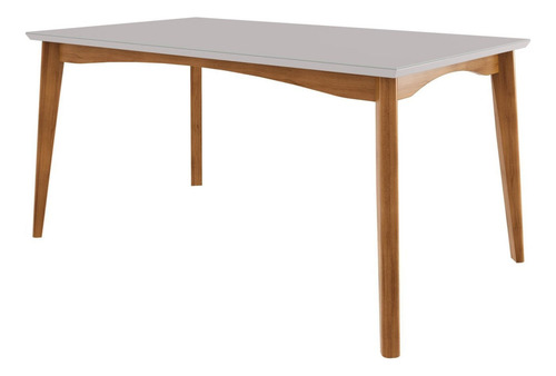 Mesa De Jantar 6 Lugares 160cmx90cm Monalisa Mel Ih Nesher Móveis