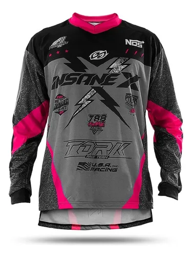 comprar Camisa Motocross Trilha Off Road Enduro Infantil Insane X