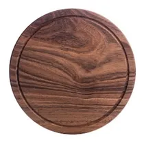 Comprar Tabla Redonda De Parota Pizza Quesos Carne Botanas Asados 