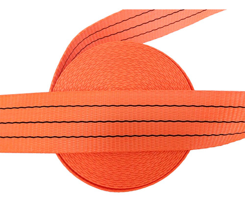 Fita Cinta Amarração De Cargas 3 Toneladas 50mm X 25 Metros Cor Laranja