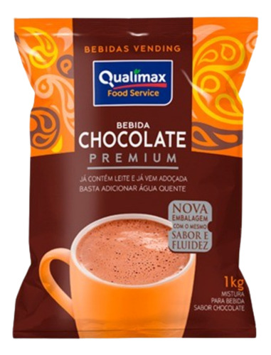 Chocolate Premium Em Pó Qualimax Vending 10x1kg