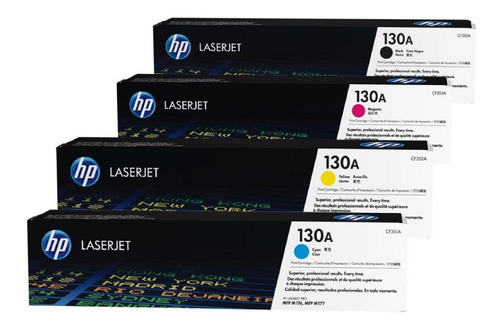 Toner Combo Original Hp 130a Cf350a 351 352 353 M176 M177