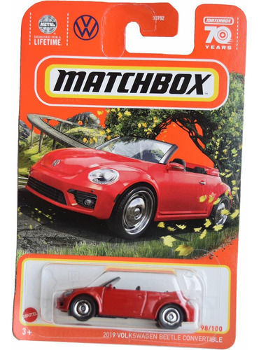 Volkswagen Beetle Convertible Red Matchbox (98)