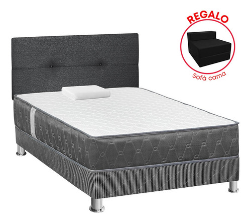 Juego Dormitorio Forli Acqua 1.5plz + Sofá Cama
