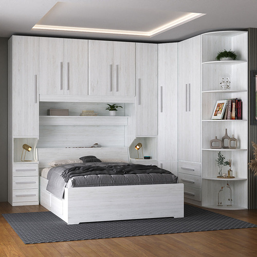 Guarda-roupa De Canto Com Cantoneira E Sem Cama 1219s Carval
