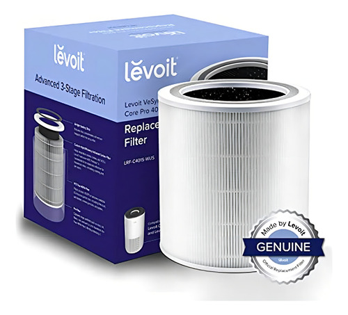 Levoit Filtro De Repuesto Para Purificador De Aire, Core 400