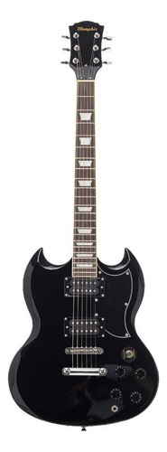 Guitarra Eléctrica Memphis E50 Sg - Negra Color Negro